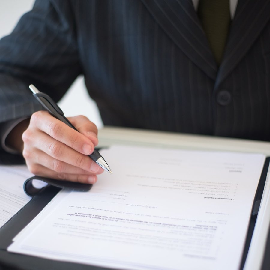 Signing appraisal and insurance documentation